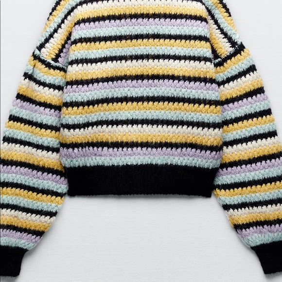 STRIPED KNIT SWEATER - Picture 9 of 11